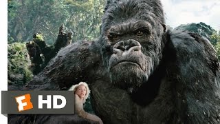 King Kong 310 Movie CLIP  Kong Battles the TRexes 2005 HD [upl. by Nestor]