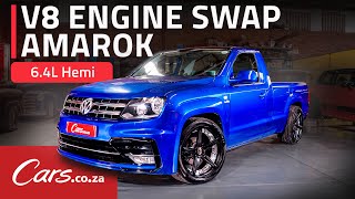 V8swapped Amarok  Twinturbo 64L Hemi SRT8 engine in a bakkie [upl. by Firestone646]