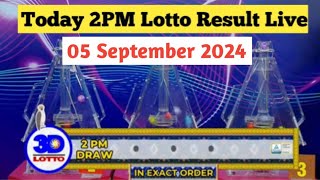 Lotto Result Today 2pm draw September 5 2024 Swertres Ez2 PCSO live result [upl. by Sanger]