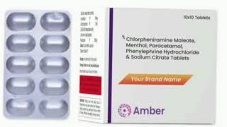 Chlorpheniramine Maleate Menthol Paracetamol Phenylephrine Hydrochloride amp Sodium Citrate Tablets [upl. by Suoiluj271]