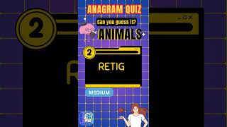 ANAGRAM QUIZ Can You Solve These Anagrams mindmysteries360 anagrams quizshorts [upl. by Ahsiele729]