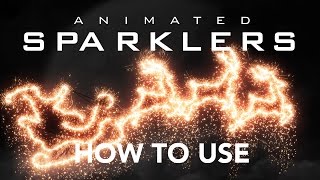 How to use  Gif Animated Sparklers Photoshop Action [upl. by Clement]