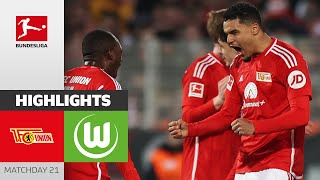 Union Berlin  VfL Wolfsburg 10  Highlights  Matchday 21 – Bundesliga 202324 [upl. by Aniral]