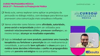 As Armas da Persuasão na Propaganda Médica  Aula 17 [upl. by Sascha54]