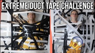 EXTREME DUCT TAPE CHALLENGE w Edwin Burgos  Zach Clayton [upl. by Dnalkrik]