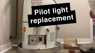 Water heater pilot light replacement [upl. by Baptlsta37]