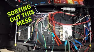 Sorting Out the Mess  How to Wire a Police Car Wiring Board  Full HD Time Lapse [upl. by Ahilam]