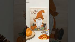 Cutest Thanksgiving Gnome 🙏🍂Acrylic Painting thanksgiving painting fallart thankful [upl. by Hairacaz]