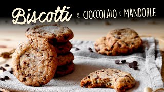 BISCOTTI AL CIOCCOLATO E MANDORLE Ricetta Facile  BuonIdea [upl. by Hanahs]