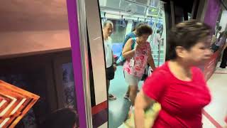 Singapore LRT amp MRT train ride from Oasis to Telok Ayer [upl. by Eizeerb478]