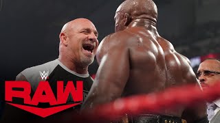 Goldberg emerges to confront Bobby Lashley Raw July 19 2021 [upl. by Demha]