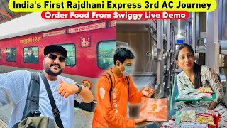 Rajdhani Express 3rd AC full Journey amp Service Review  Howrah to Delhi  Swiggy Delivery in Train [upl. by Nirag127]