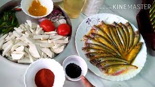 A lost recipe of small pabda fish গাঁটি কচু দিয়ে পাবদা মাছের ঝালগ্রামীন রান্না [upl. by Nnaihs814]