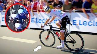 Near DISASTER for Tadej Pogacar with Insane Crash Save  Tour de France 2022 Stage 2 [upl. by Ishii]