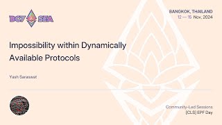 Impossibility within Dynamically Available Protocols [upl. by Orazio]