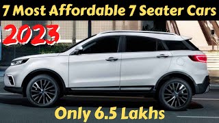 Most Affordable 7 Seater Cars In India 2023  7 Seater Cars In India [upl. by Bolt]