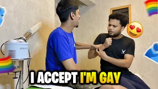 Im Revealing my Gender I am GAY 😱😂 Friends Shocking reaction [upl. by Ballou]