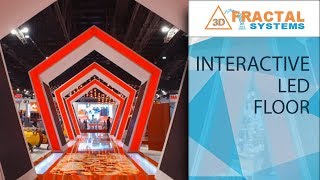 Interactive LED Floor  Intersec 2018 NAFFCO [upl. by Vachel714]