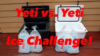 Yeti vs Yeti  Tundra Haul Ice Challenge White vs Charcoal [upl. by Nnylrac]