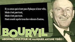 Bourvil  La tactique du gendarme  Paroles Lyrics [upl. by Oona]