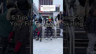 Beginner Ice Skater Tips 🔥🥶 iceskating tips holidays shorts [upl. by Ehr]