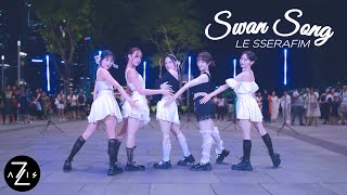 KPOP IN PUBLIC  ONE TAKE LE SSERAFIM 르세라핌 ‘Swan Song’  DANCE COVER  ZAXIS FROM SINGAPORE [upl. by Ateekan98]