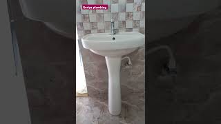 How to do washbasin fitting Cera washbeshn plumbing [upl. by Brose70]