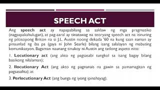 diskurso  mga teorya pagkakaiba ng pasulat at pasalitang diskurso [upl. by Atsirak]