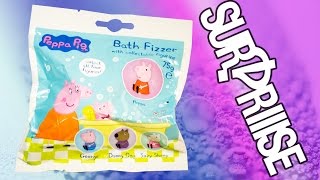 Peppa Pig Bath Fizzer compilation of three Surpriiise [upl. by Hermon]