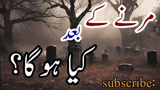 marny ka bad  marny ka baad kya Hoga  marny ka baad kya hota ha  urdu quotes [upl. by Ashelman]