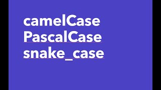 What is camelCase PascalCase amp snakecase shorts programming softwaredeveloper dev [upl. by Wylma]