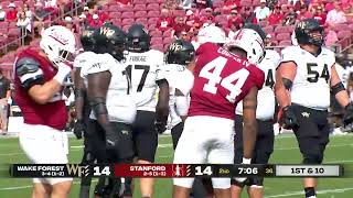 Wake Forest Football Highlights vs Stanford Oct 27 2024 [upl. by Daney487]