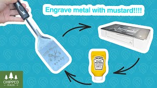 ENGRAVE METAL WITH A GLOWFORGE  MUSTARD HACK [upl. by Novy392]