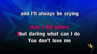 Crying  Don McLean KARAOKE [upl. by Hopfinger]