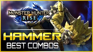 Monster Hunter Rise  The BEST Hammer Combos  MHRise Weapon Guide Tutorial [upl. by Haiacim]