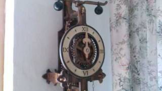 Wooden clock foliot [upl. by Nylimaj]