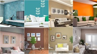 Modern living room color combinations 2024 home interior wall painting colours ideas [upl. by Namhar]