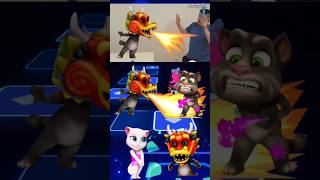 Talking Tom Transmission Dragon X Coffin Dance Cover Song Tiles Hop shorts trending youtubeshorts [upl. by Lochner]