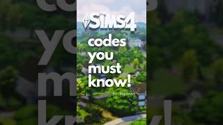 Codes you must know for beginners 🔥  The Sims 4 shorts shortsviral [upl. by Assylem]