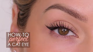 HowTo Perfect CatEye Liner  Feline Liner Tutorial  Shonagh Scott [upl. by Ashien46]