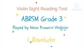 Violin Specimen SightReading Tests ABRSM Grade 3 No 1 Risoluto abrsm sightreading grade3 [upl. by Imogen23]