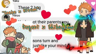 A Snake amp A Kitten Haikyuu Texts [upl. by Sneve]