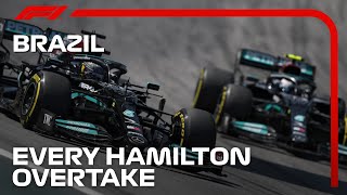 Lewis Hamilton Overtakes EVERYONE  2021 Sao Paulo Grand Prix [upl. by Candy514]