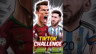 Messi amp Ronaldo vs TikTok Hilarious Challenges You Can’t Miss messironaldoanimefootballshorts [upl. by Zoi]