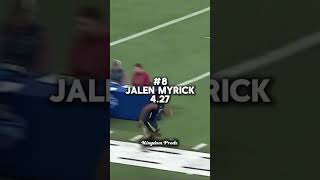 Top 10 fastest 40 yard dash nfl godaisgood americanfootball godcanonlydousgood shorts [upl. by Swift732]