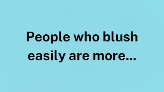 People who blush easily are more  Factopia Insights  Psychology Of Human Behavior  Psychology [upl. by Nosnah]