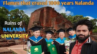 Nalanda Khandar Flames that erased 1000 years Nalanda  Bihar Tourism nalandauniversity myvlog [upl. by Callery]