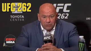 Dana White reacts to incredible Charles Oliveira vs Michael Chandler fight  ESPN MMA [upl. by Alag989]