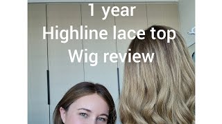 1 year Highline lace top wig review [upl. by Voltz]