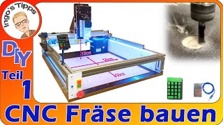 CNC Fräse einfach selber bauen Fräsbereich 50 x 50 x 15cm kann jeder Nachbauen Teil 14  IngosTipps [upl. by Anilos]